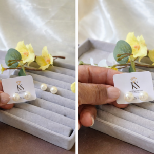 Brinco Pérola Clássica – Tamanhos Variados | Elegância Atemporal