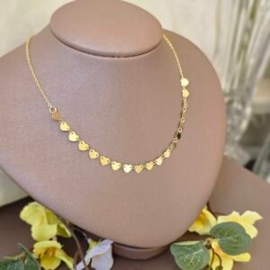 Chocker Plaquinhas Coração