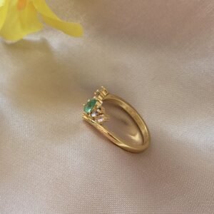 Anel Coroa Verde
