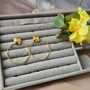 Brinco Feminino Argola Dourada Minimalista