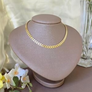 Colar Feminino Corrente Escama Dourada