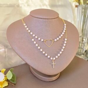 Colar de Pérolas com Pingente – Variações Disponíveis