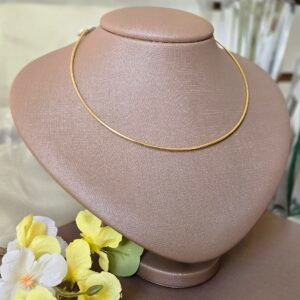 Colar Aro Dourado Feminino – Minimalista, Sofisticado e Elegante